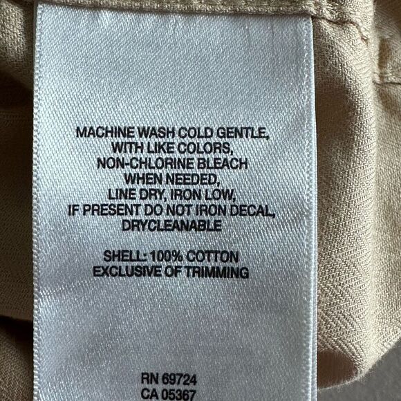 Columbia Button Up Shirt Men’s L Beige Roll Tab Sleeve Flip Cuff Camo - Picture 6 of 10